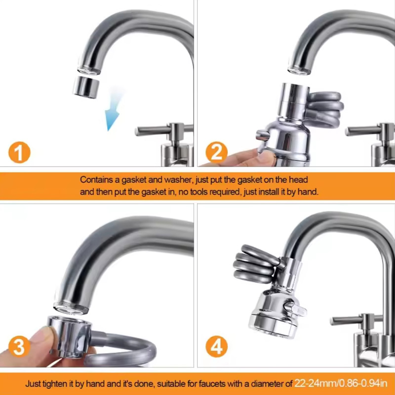 سر شیر شلنگ دار ظرفشویی و روشویی 3 حالته