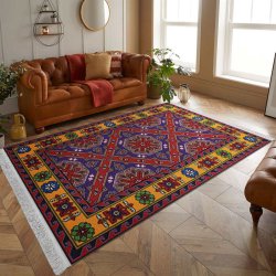 فرش مخمل نادی طرح سنتی کد o142